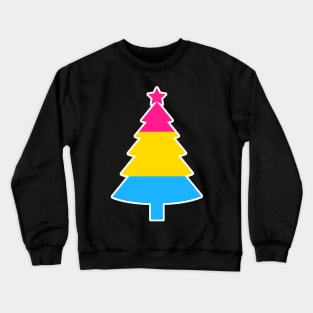 Christmas Tree LGBT Flag Pansexual Crewneck Sweatshirt